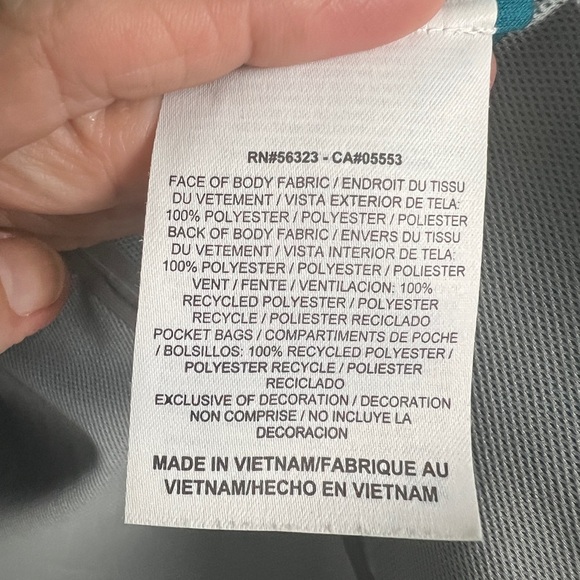 Nike Storm Fit Teal Full Zip Vented Reflective Athletic Fit Track Jacket Size M - Picture 12 of 13